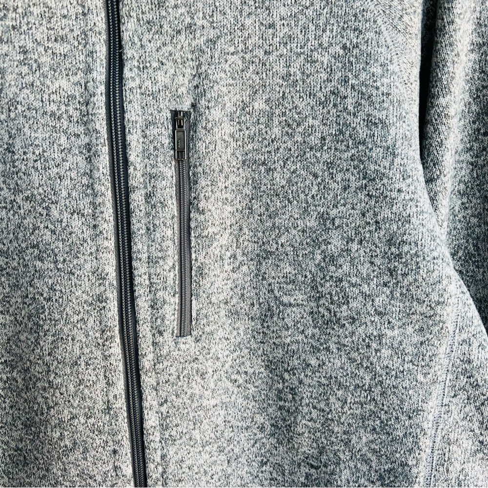 Sold-Patagonia worn wear Better Sweater full zip in heather gray - Picture 6 of 11